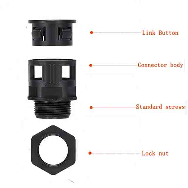 Conector r&aacute;pido de conducto flexible